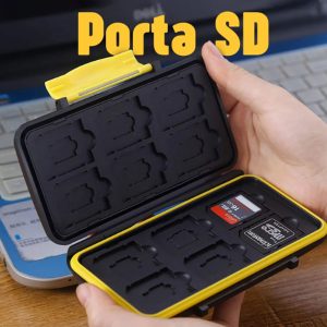 Porta SD Robusto resistente al agua,  carcasa de policarbonato.