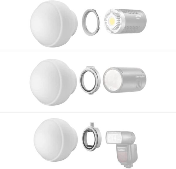 Softbox Godox ML-CD15 para speedlight, ML30, ML60, V1, AD100, AD200, AD300, AD400 - Imagen 5