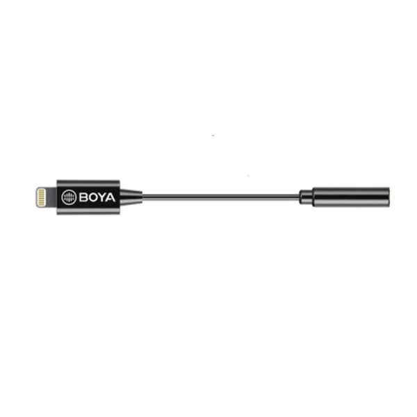 Adaptador Boya BY-K3, TRRS hembra 3.5mm a Lightning macho, para Iphone Ipad Ipod - Imagen 4