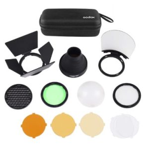 Kit de accesorios Godox AK-R1, para flashes de cabeza redonda tipo V1