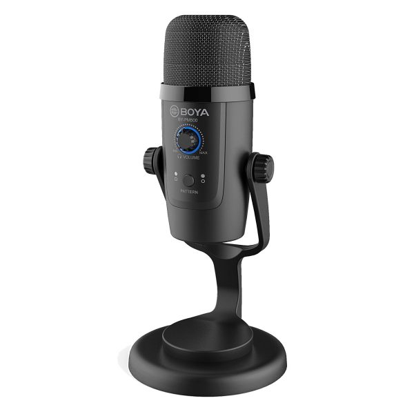 Micrófono condensador Boya BY-PM500 con conexión USB para Windows, Mac y Android