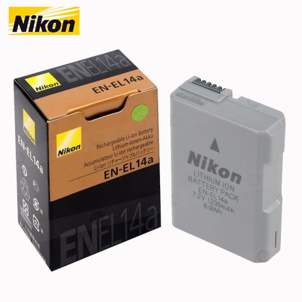Batería recargable de iones de litio Nikon EN-EL14a (7,2 V, 1230 mAh)