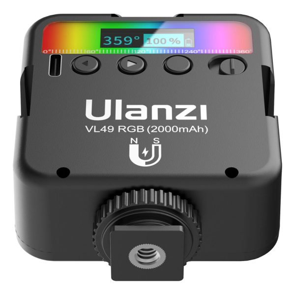 LED recargable Ulanzi VL49 RGB de 6 watts, con batería de litio de 2000mAh - Imagen 4