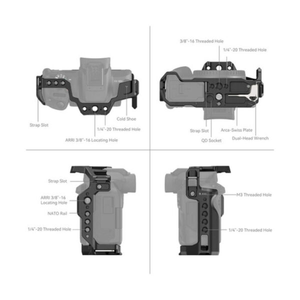Jaula SmallRig 4214 para Canon EOS R50 - Imagen 6