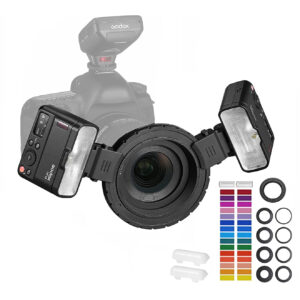 Kit de 2 flashes Macro Twin Flash Godox MF12-K2 recargables