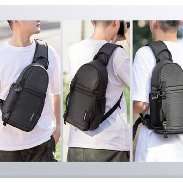 Mochila cruzada K&F Concept Beta Messenger, Negra, 10 litros - Imagen 2
