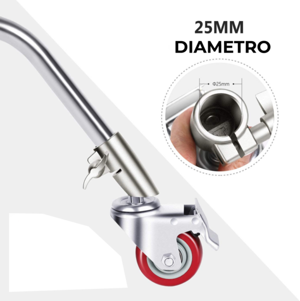 Juego de 3 ruedas de 3", para C-Stand - Imagen 3