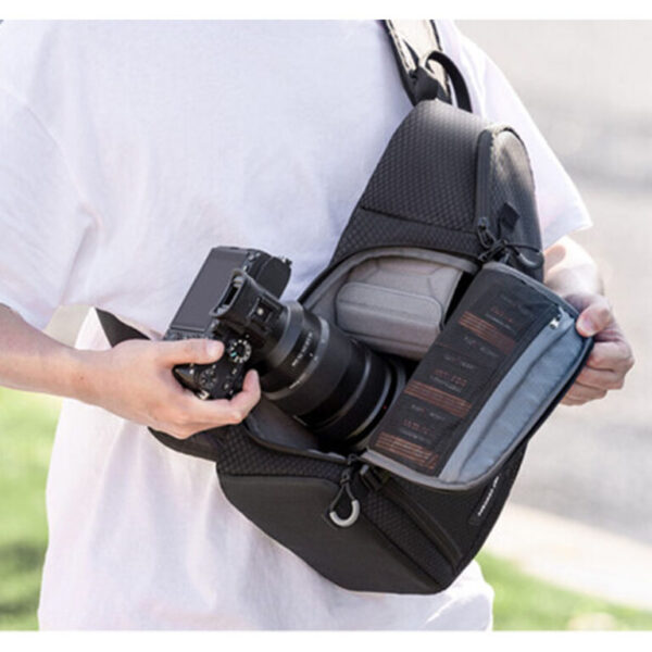 Mochila cruzada K&F Concept Beta Messenger, Negra, 10 litros - Imagen 4