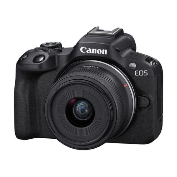 Cámara Mirrorless Canon R50 con lente RF-S 18-45mm IS STM