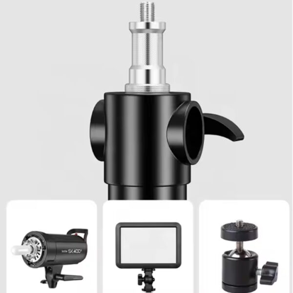 Tripode Lightstand Ceferino grúa  Cstand de aluminio y hierro para  trabajo pesado de 10 KG - Imagen 3