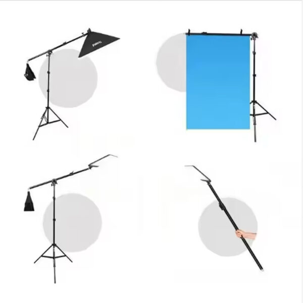 Tripode Lightstand Ceferino grúa  Cstand de aluminio y hierro para  trabajo pesado de 10 KG - Imagen 4