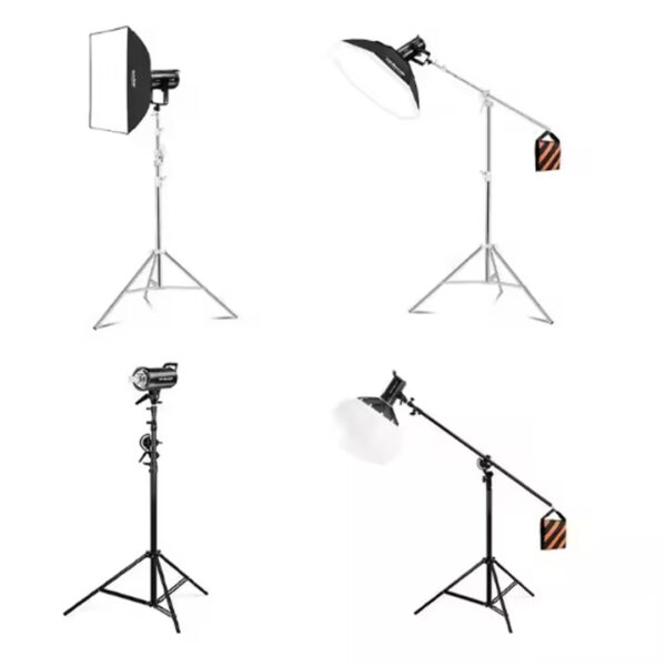 Tripode Lightstand Ceferino grúa  Cstand de aluminio y hierro para  trabajo pesado de 10 KG - Imagen 5
