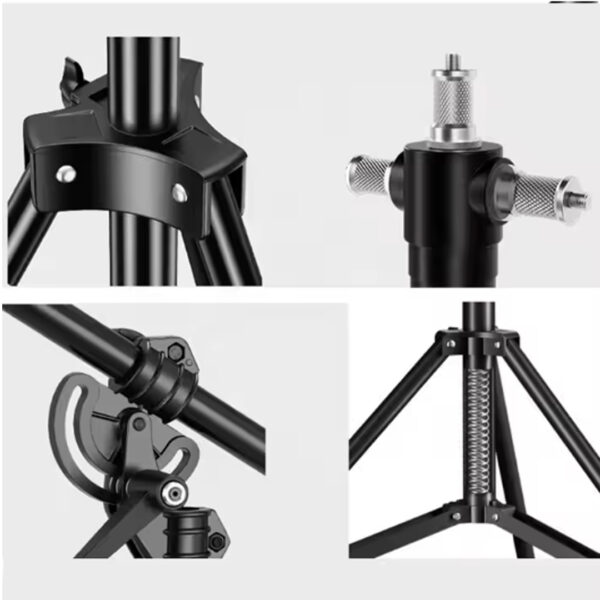 Tripode Lightstand Ceferino grúa  Cstand de aluminio y hierro para  trabajo pesado de 10 KG - Imagen 6