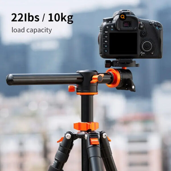 Trípode Monopod Cenital K&F Concept T254A4 + BH-28L, 185cm, 10kg. (KF09.090V1) - Imagen 2