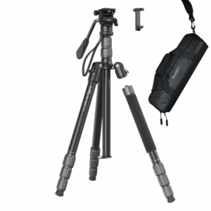 Trípode monopod SmallRig CT180 cabeza fluida, 180cm, 3kg, con porta celular