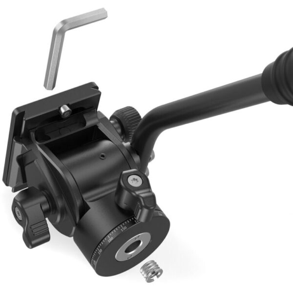Trípode monopod SmallRig CT180 cabeza fluida, 180cm, 3kg, con porta celular - Imagen 11