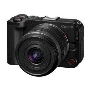 Camara Canon EOS R50V con lente RF-S 14-30mm f/4.5-6.3 IS STM PZ