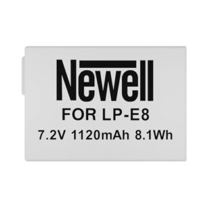 Batería Newell LP-E8, 1120mAh, para Canon