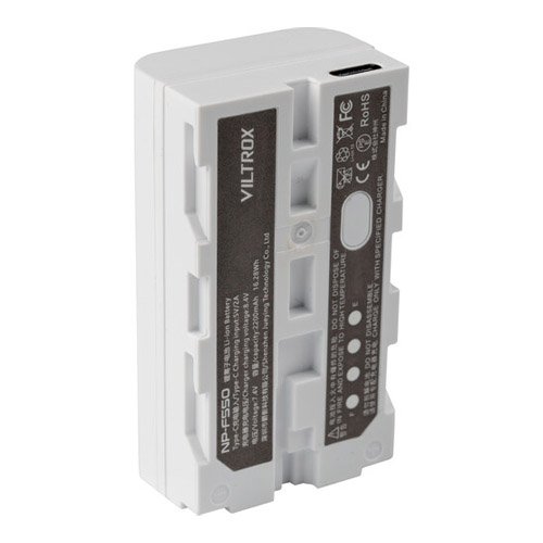 Bateria Viltrox NP-F550, 2200mAh, USB-C - Imagen 2