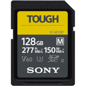 Tarjeta de memoria SDXC UHS-II Sony SF-M Tough Series de 128 GB V60