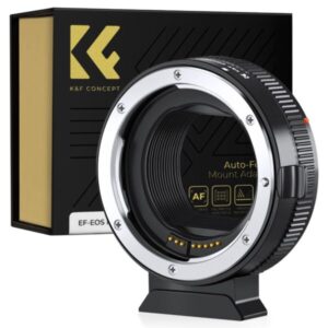 Adaptador automático K&F EF-EOS R II, lentes EF/EF-S en cámaras Canon R