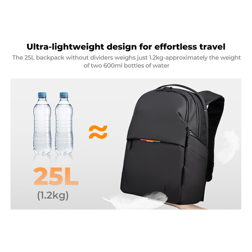 Mochila K&F Concept Urban Wander 03 (Negra, 25L) - Imagen 3