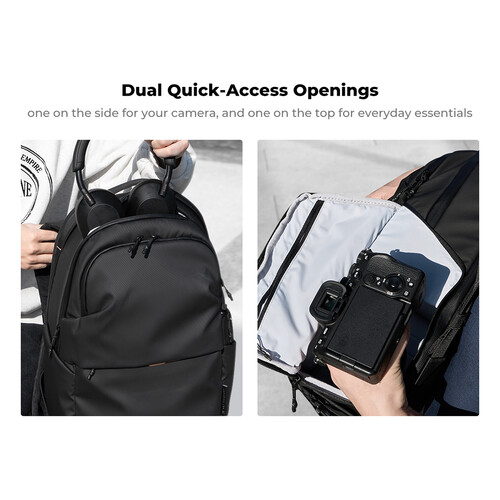 Mochila K&F Concept Urban Wander 03 (Negra, 25L) - Imagen 4